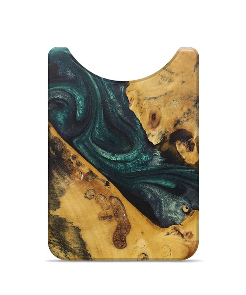 Live Edge Wood+Resin Wallet - Kody (Green, 678250)