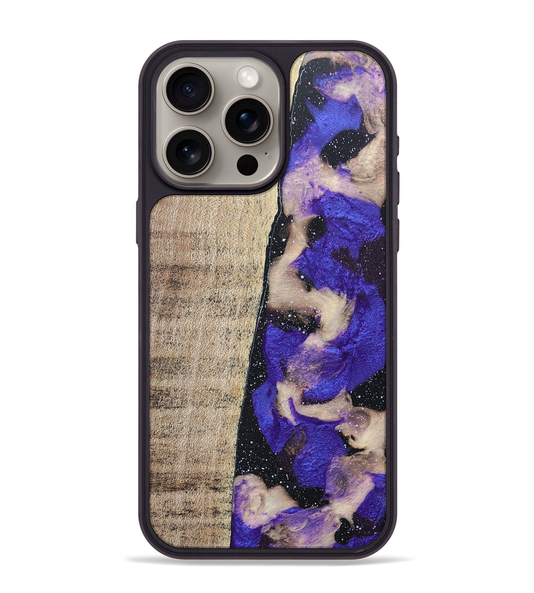 iPhone 15 Pro Max Wood Resin Phone Case Charity Cosmos 659468