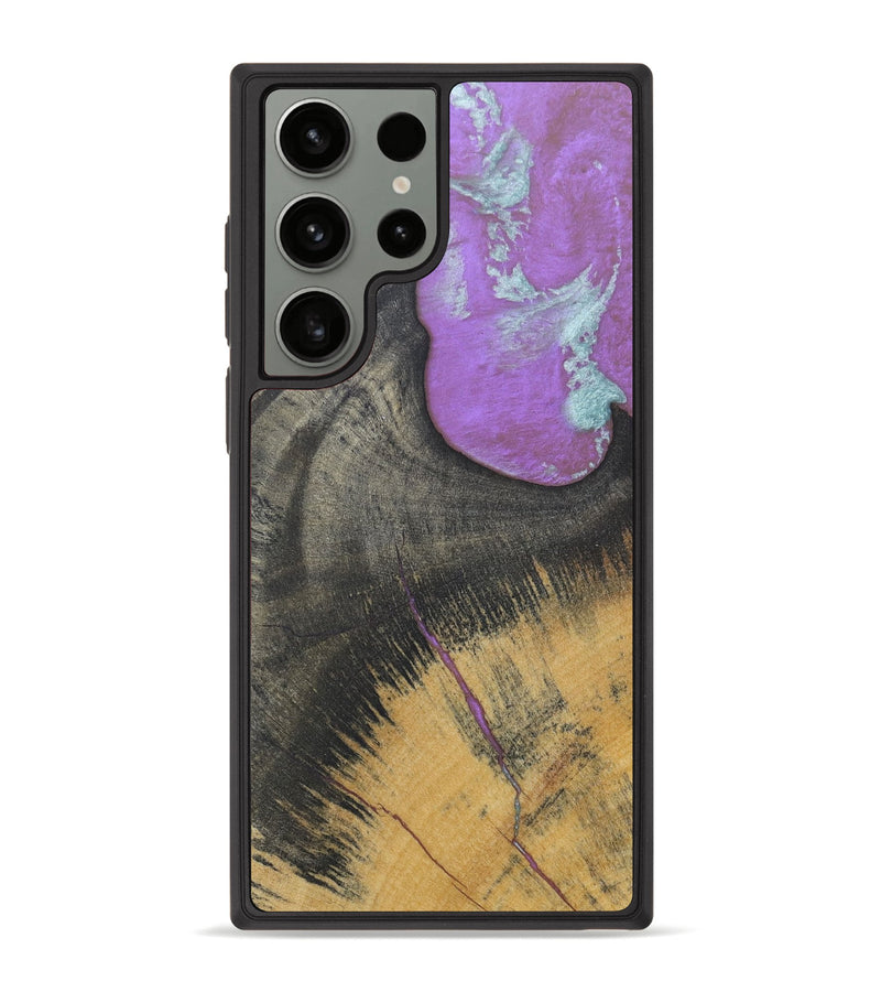Galaxy S23 Ultra Wood+Resin Phone Case - Albert (Wood Burl, 688378)