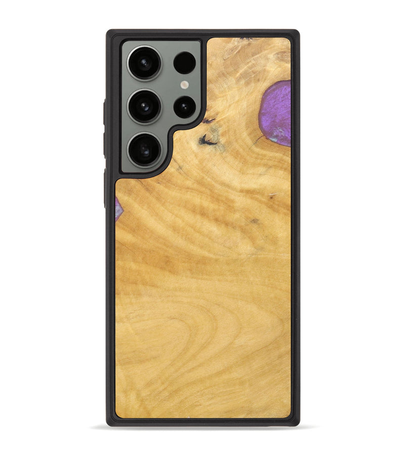Galaxy S23 Ultra Wood+Resin Phone Case - Hector (Wood Burl, 688386)