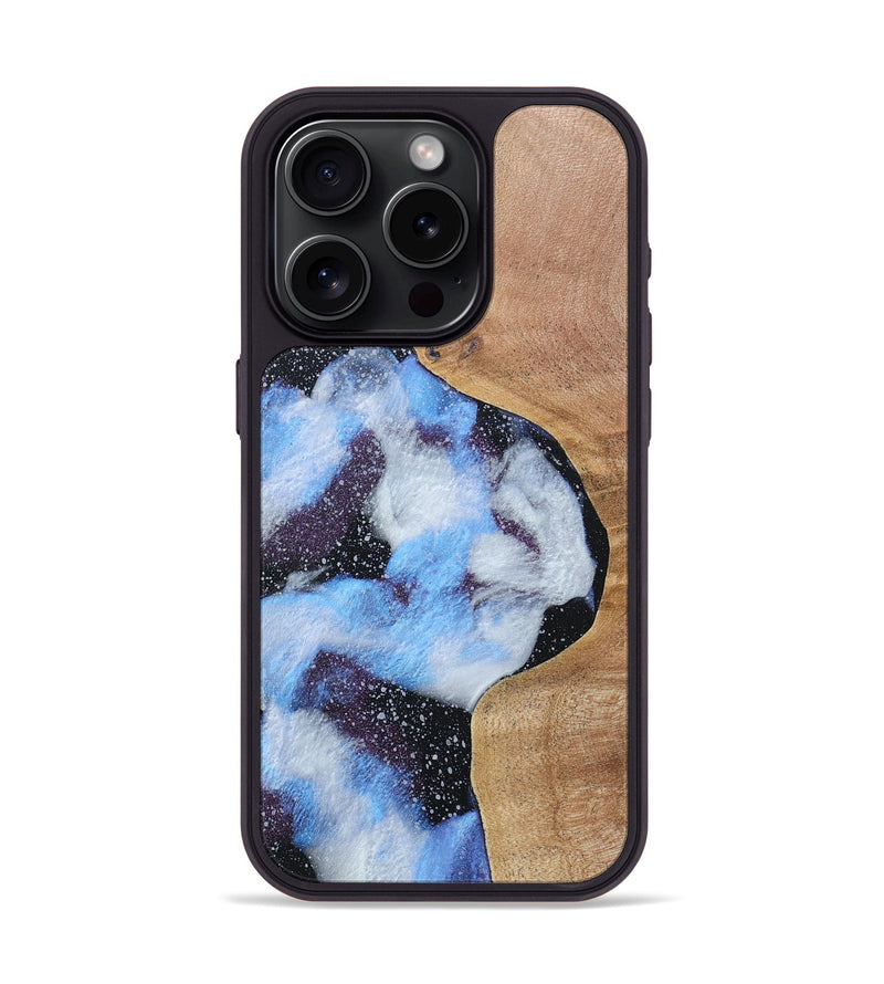iPhone 15 Pro Wood+Resin Phone Case - Latoya (Cosmos, 688438)