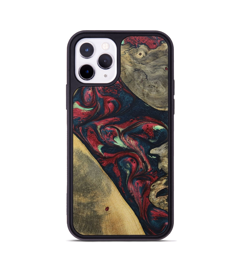 iPhone 11 Pro Wood+Resin Phone Case - Lillie (Mosaic, 689250)