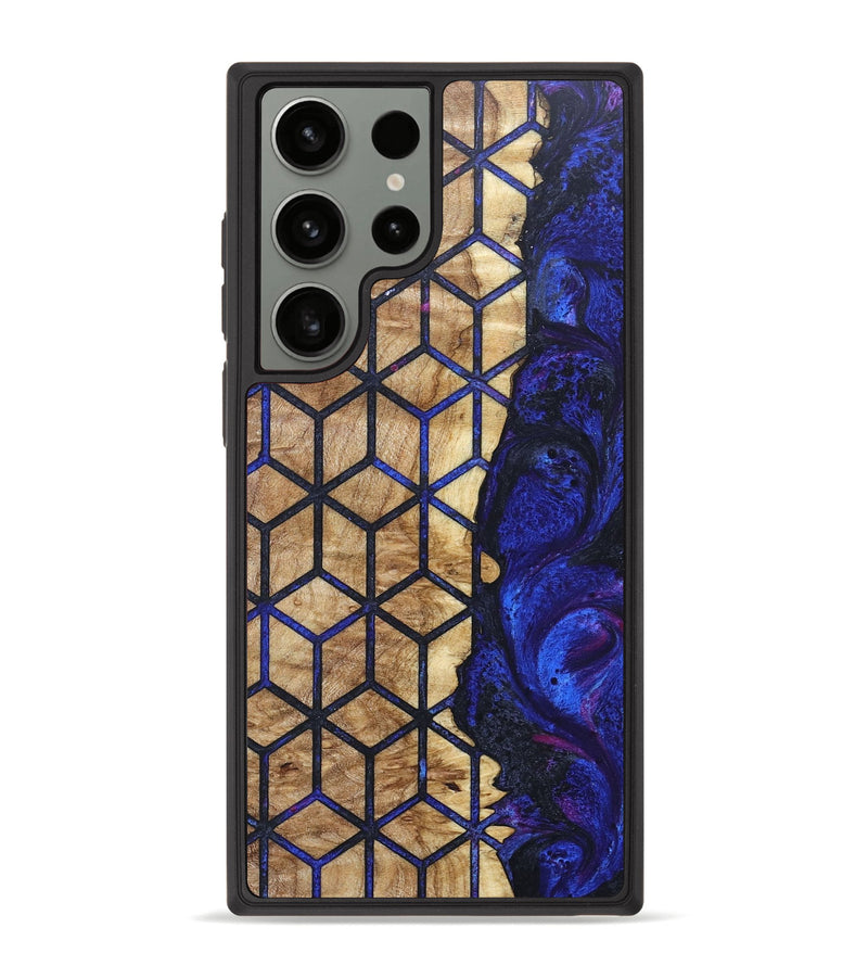 Galaxy S23 Ultra Wood+Resin Phone Case - Lamont (Pattern, 689288)