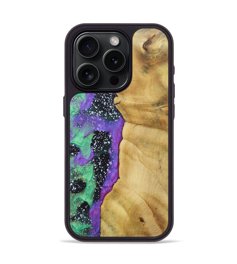 iPhone 15 Pro Wood+Resin Phone Case - Estrella (Cosmos, 689862)