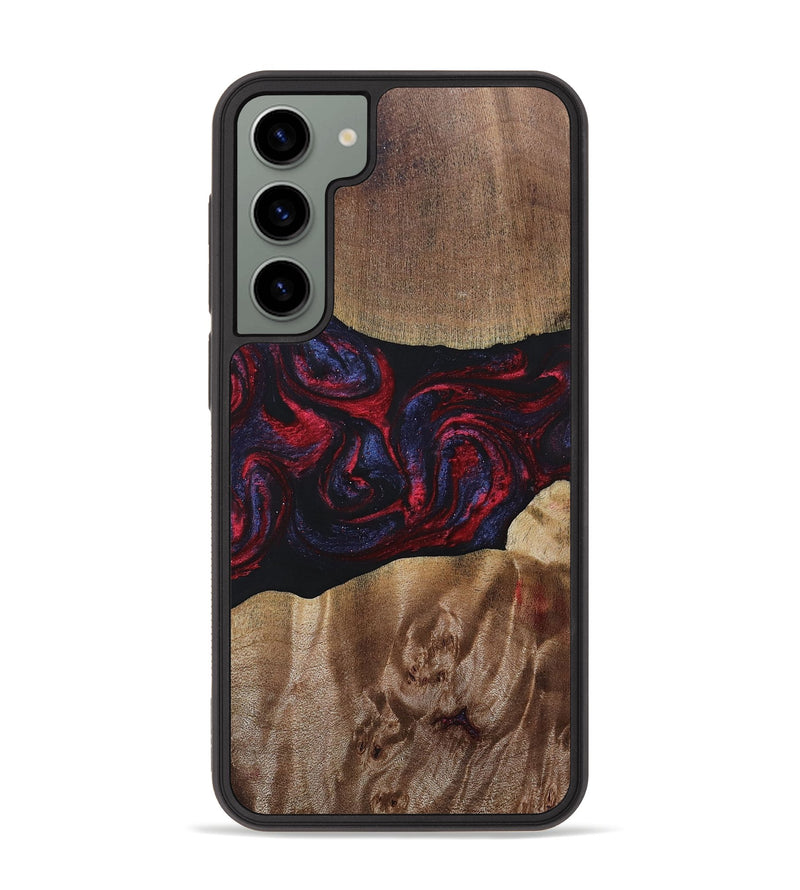 Galaxy S23 Plus Wood+Resin Phone Case - Maggie (Red, 690675)