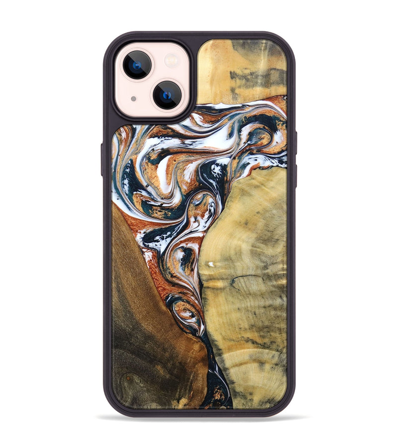 iPhone 14 Plus Wood+Resin Phone Case - Fabian (Mosaic, 693455)