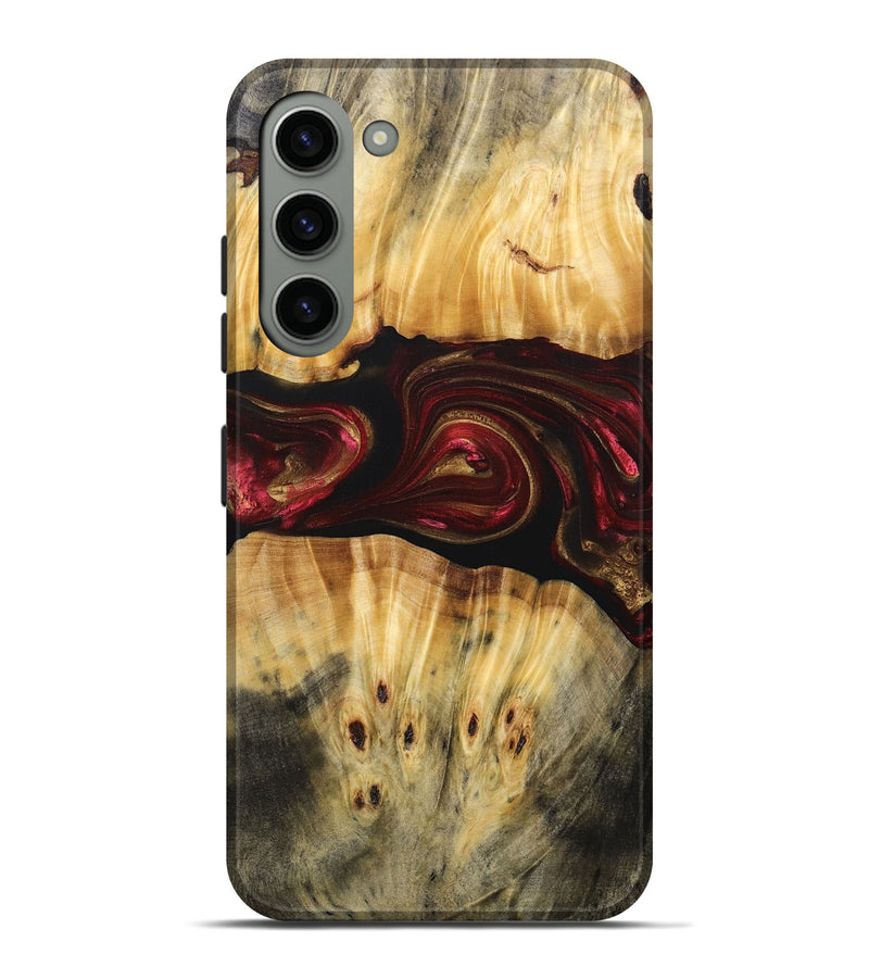 Galaxy S23 Plus Wood+Resin Live Edge Phone Case - Bryce (Red, 693995)