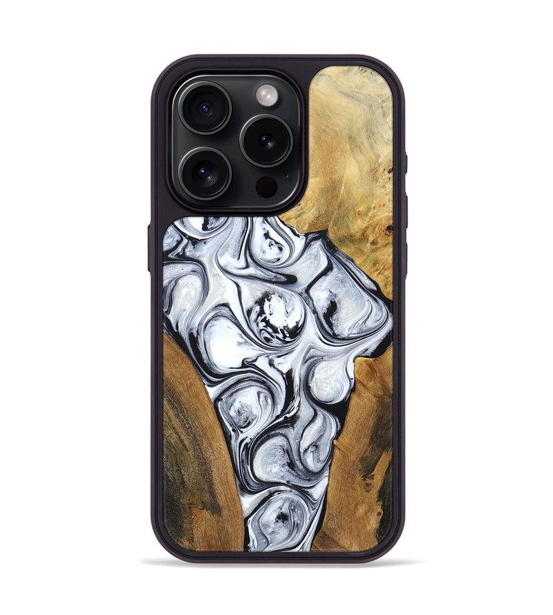 iPhone 15 Pro Wood+Resin Phone Case - Jordan (Mosaic, 694336)