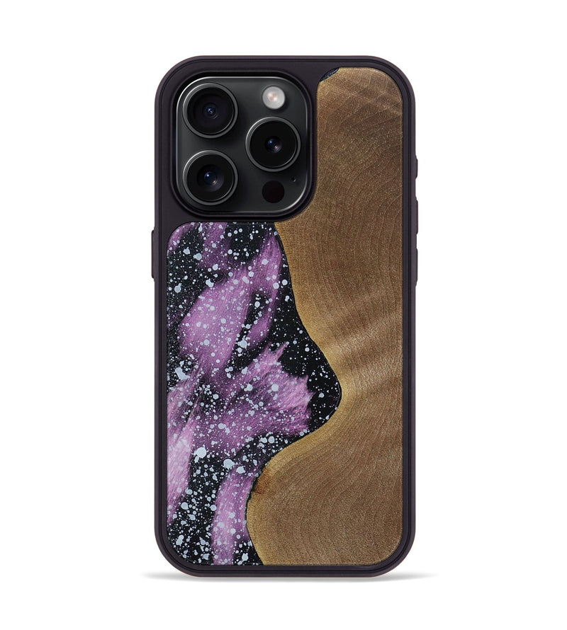 iPhone 15 Pro Wood+Resin Phone Case - Kennedi (Cosmos, 694346)
