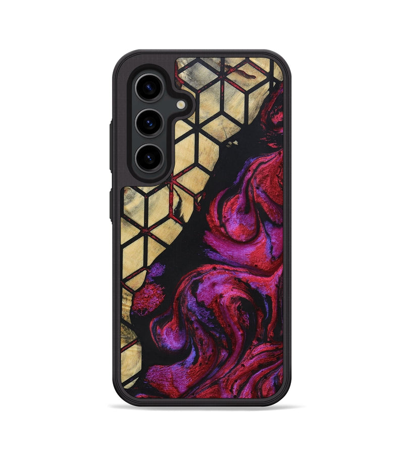 Galaxy S24 Wood+Resin Phone Case - Breanna (Pattern, 694742)