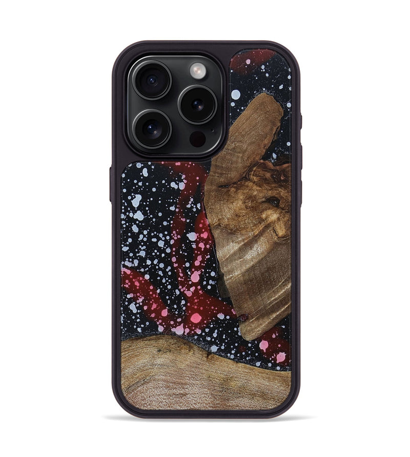 iPhone 15 Pro Wood+Resin Phone Case - Maxine (Cosmos, 694776)