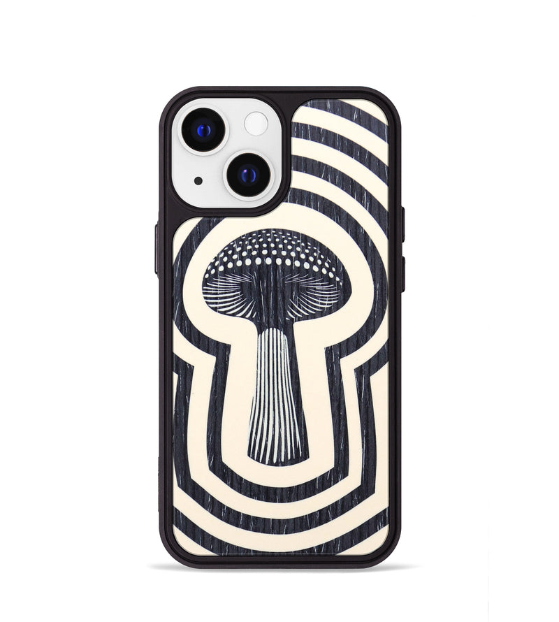 iPhone 13 mini Wood+Resin Phone Case - Perla (Retro, 634520)