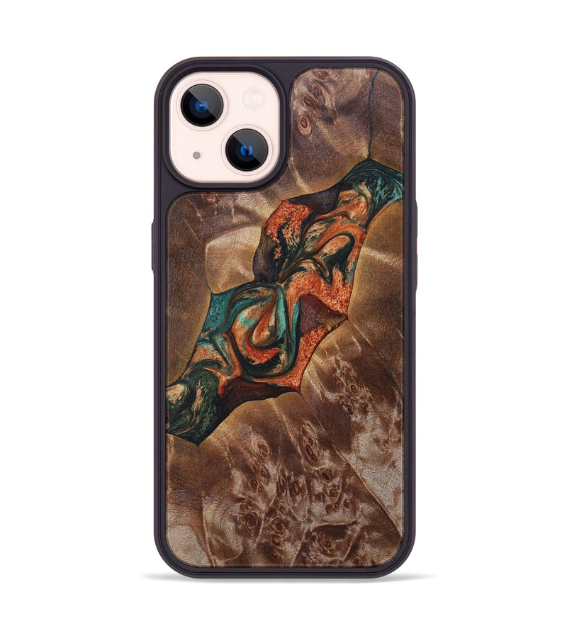 iPhone 14 Wood+Resin Phone Case - Stone (Artist Pick, 626524)